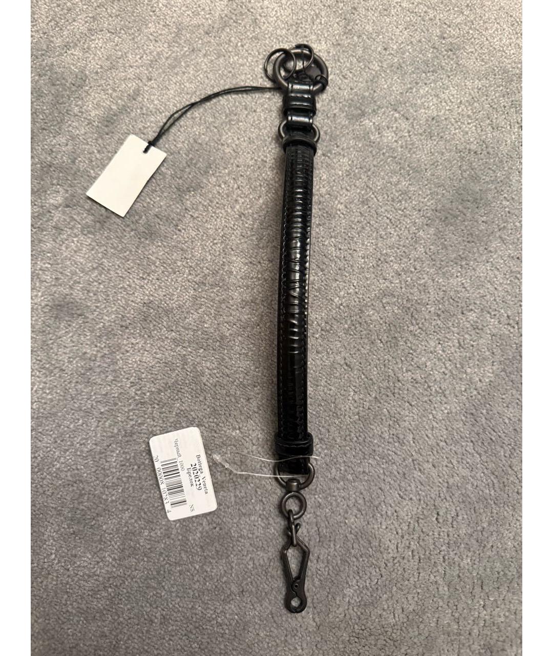 BOTTEGA VENETA Черный брелок, фото 3