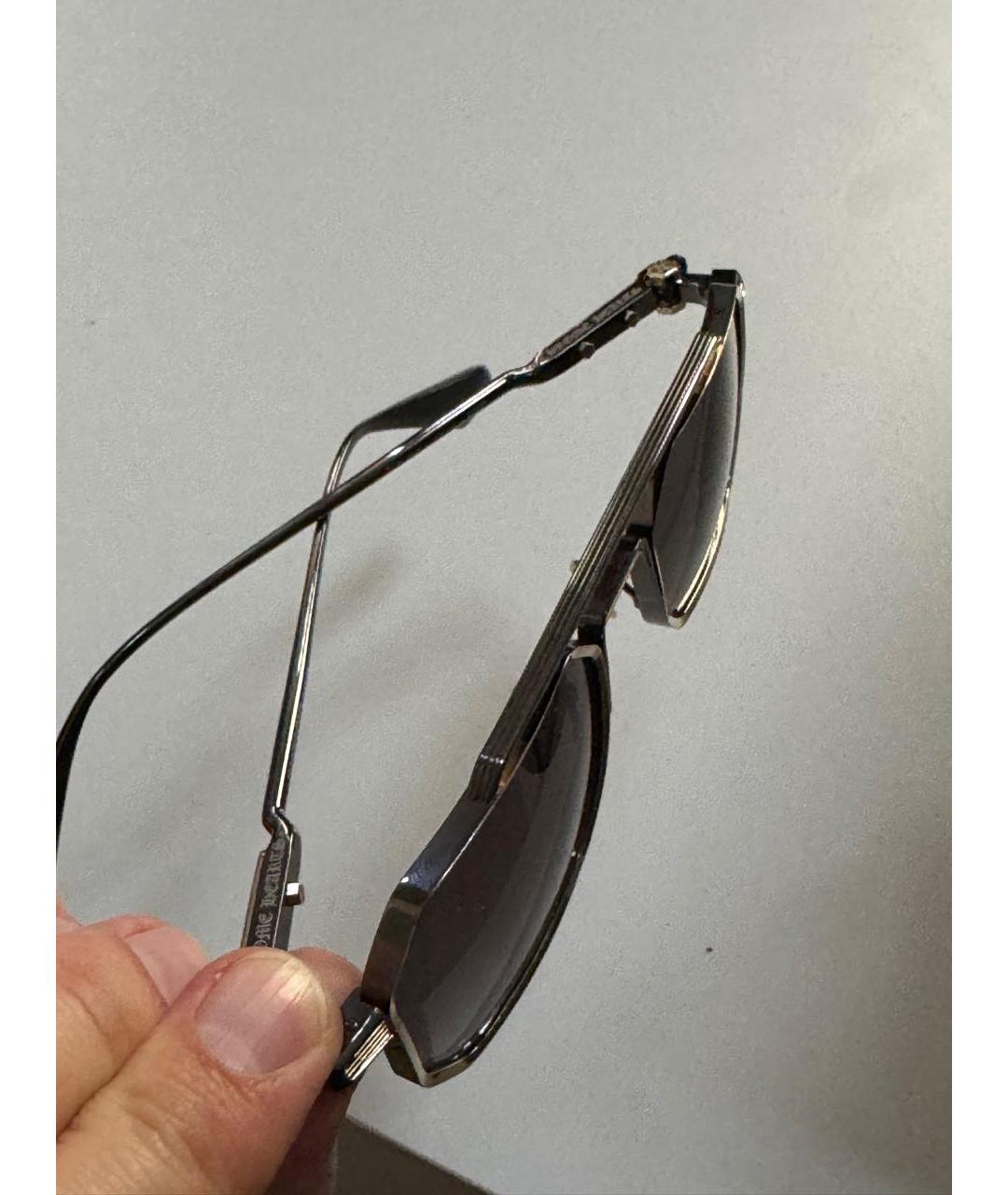 CHROME HEARTS Черные металлические солнцезащитные очки, фото 3