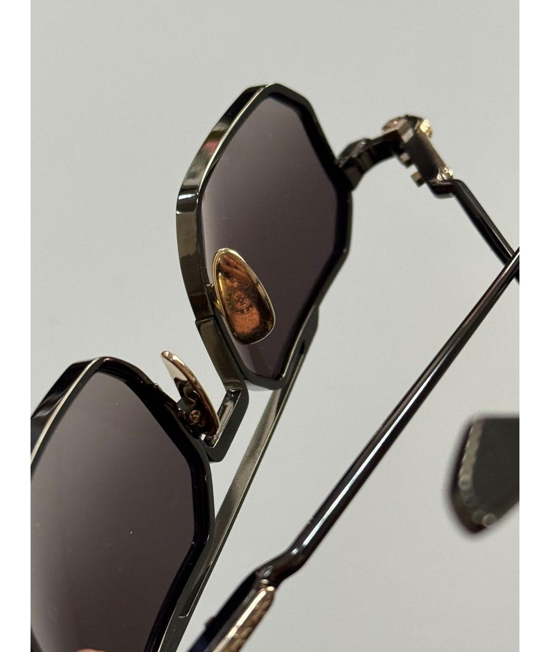 CHROME HEARTS Черные металлические солнцезащитные очки, фото 4