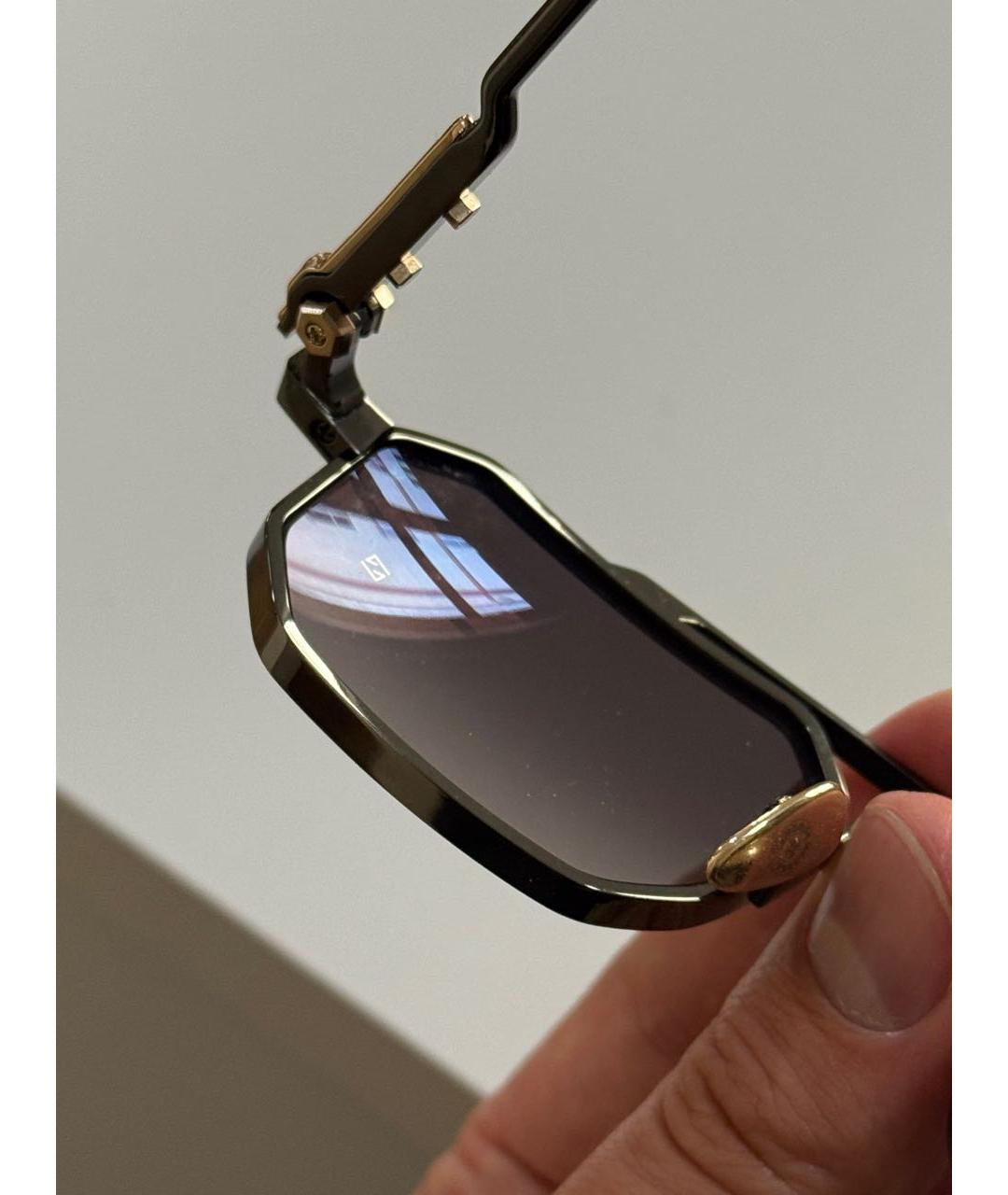 CHROME HEARTS Черные металлические солнцезащитные очки, фото 7