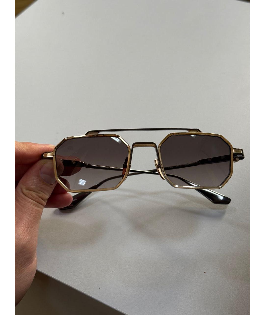 CHROME HEARTS Черные металлические солнцезащитные очки, фото 2