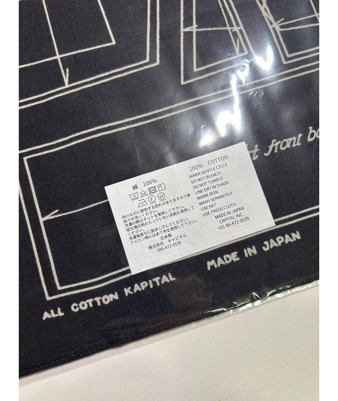 Kapital Черный тканевый платок, фото 5