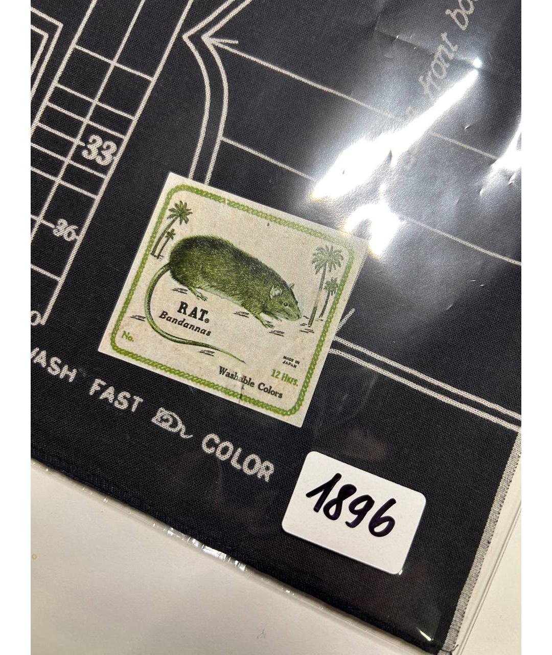 Kapital Черный тканевый платок, фото 4