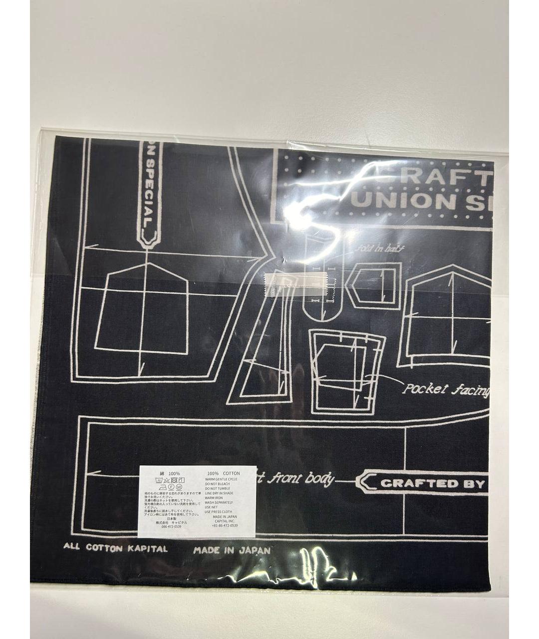 Kapital Черный тканевый платок, фото 3