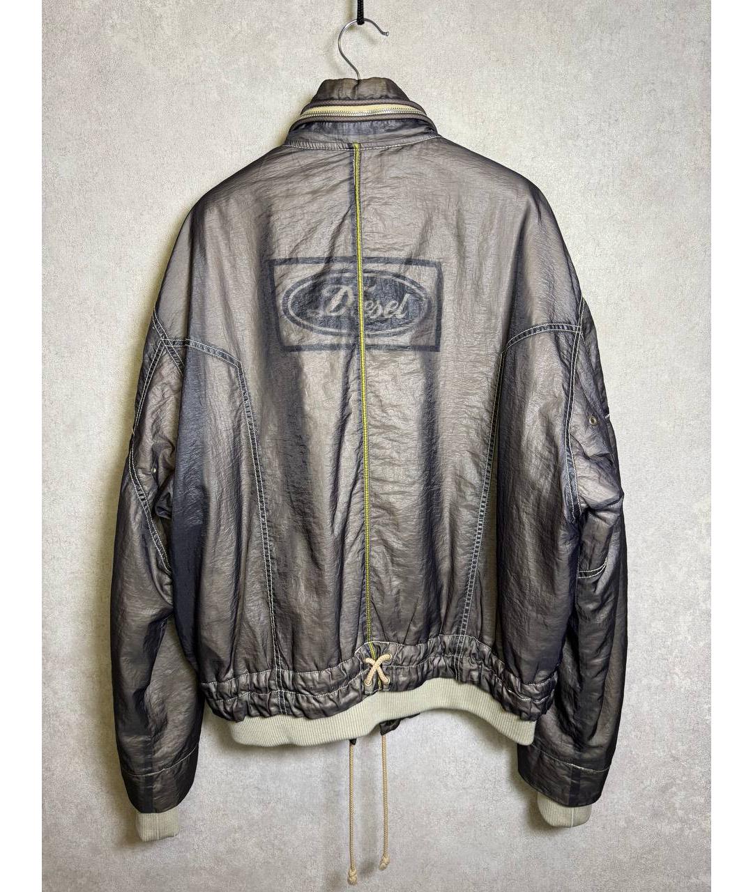 DIESEL Серая полиамидовая куртка, фото 3