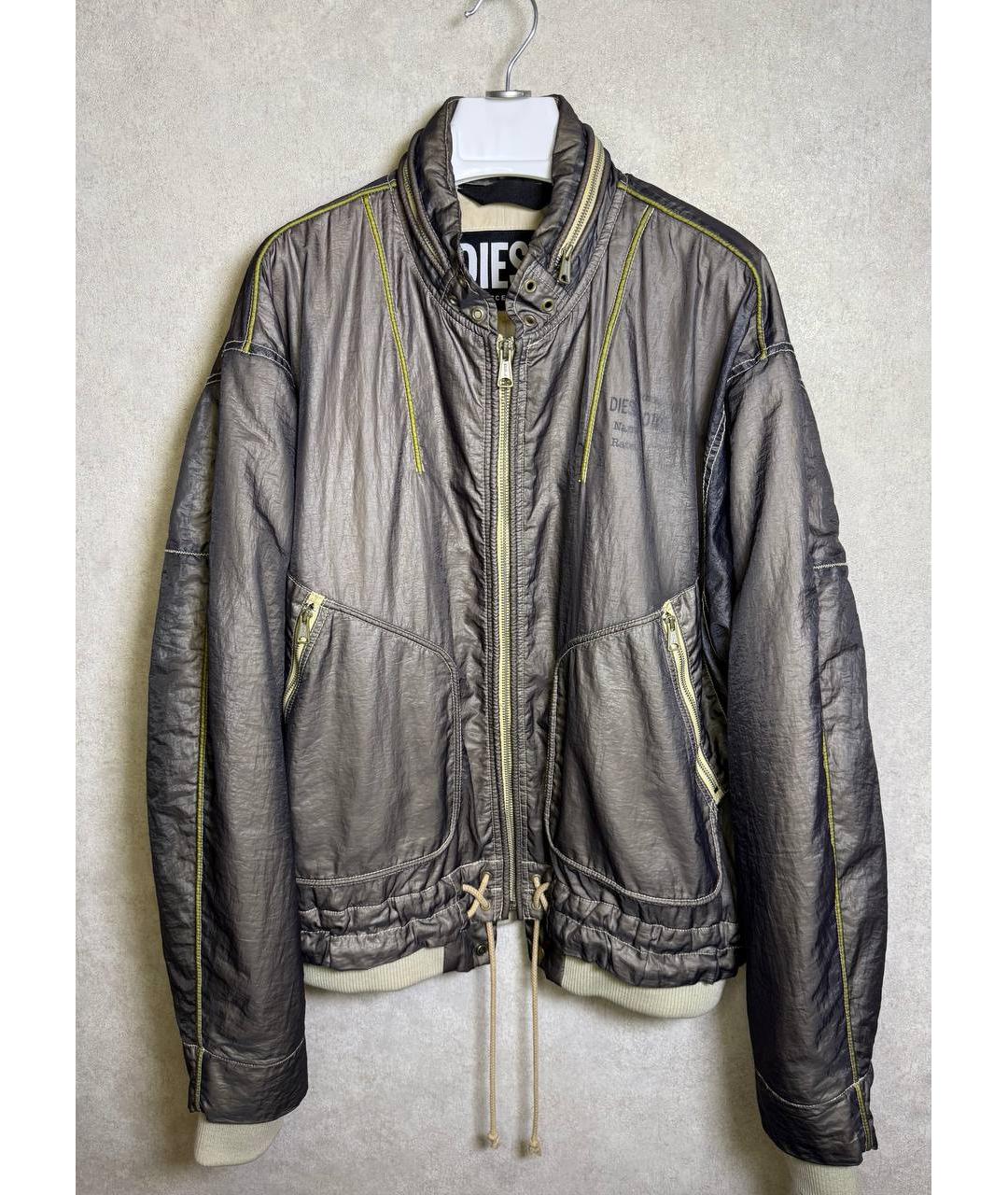 DIESEL Серая полиамидовая куртка, фото 5