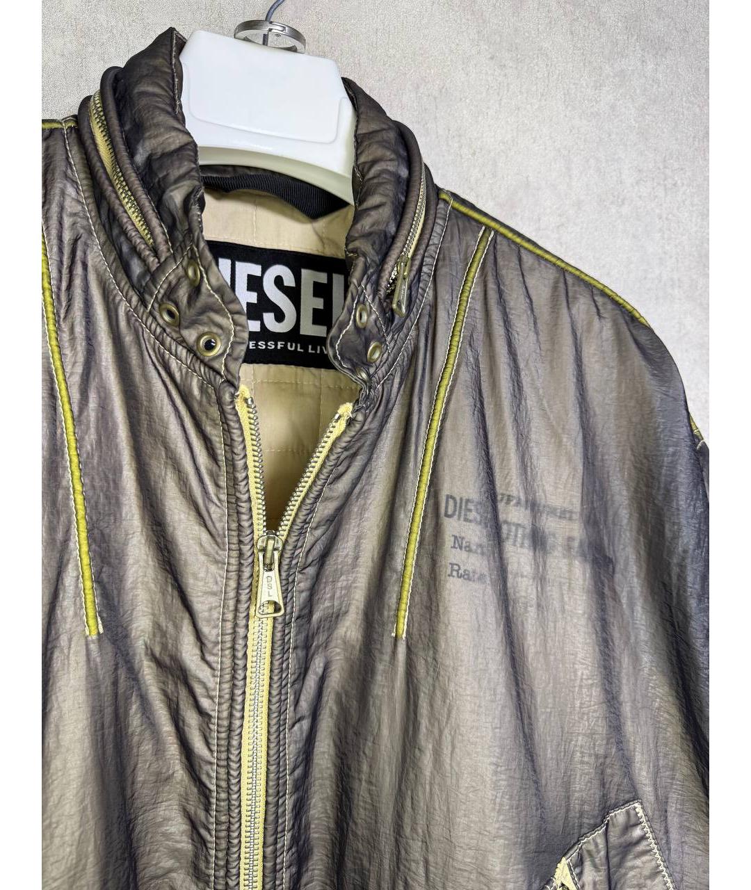 DIESEL Серая полиамидовая куртка, фото 2