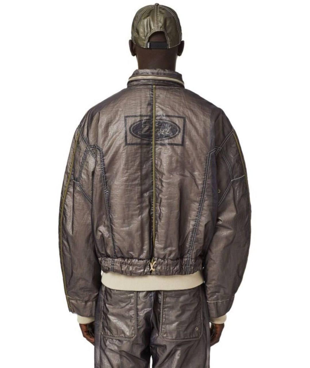 DIESEL Серая полиамидовая куртка, фото 8