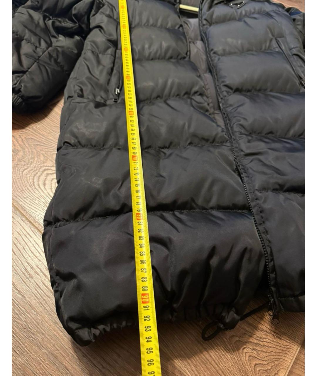 PRADA Черный полиэстеровый пуховик, фото 6