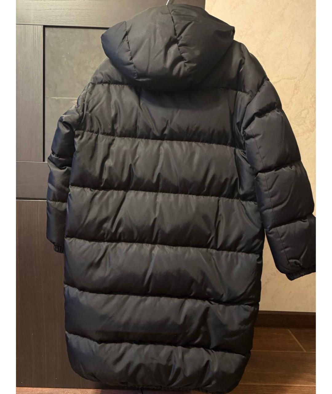 PRADA Черный полиэстеровый пуховик, фото 2