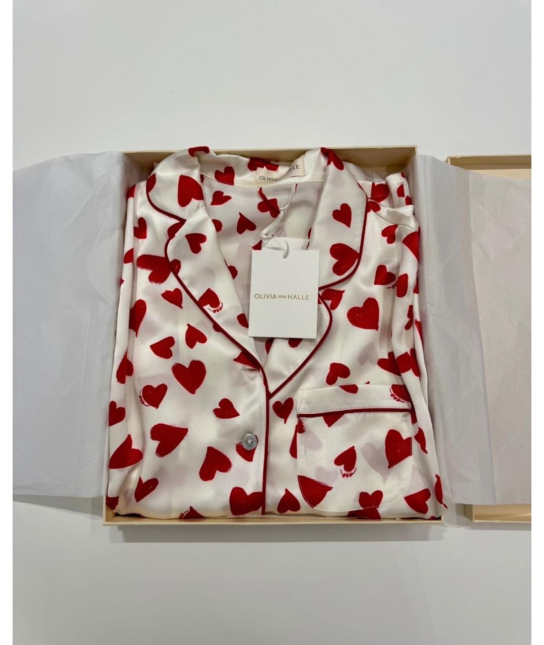 OLIVIA VON HALLE Мульти шелковая пижама, фото 4