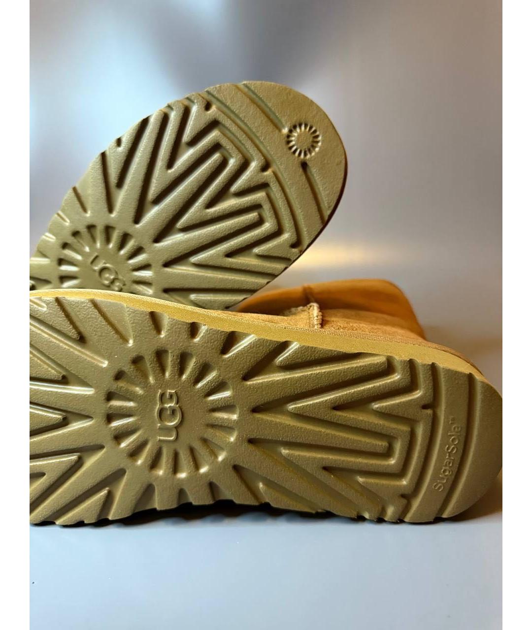 UGG AUSTRALIA Коричневые замшевые сапоги, фото 3