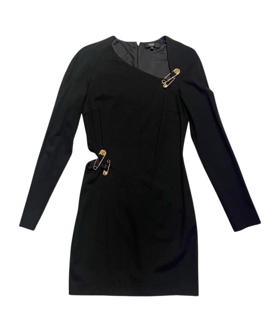 VERSUS VERSACE Черное вискозное повседневное платье, фото 1