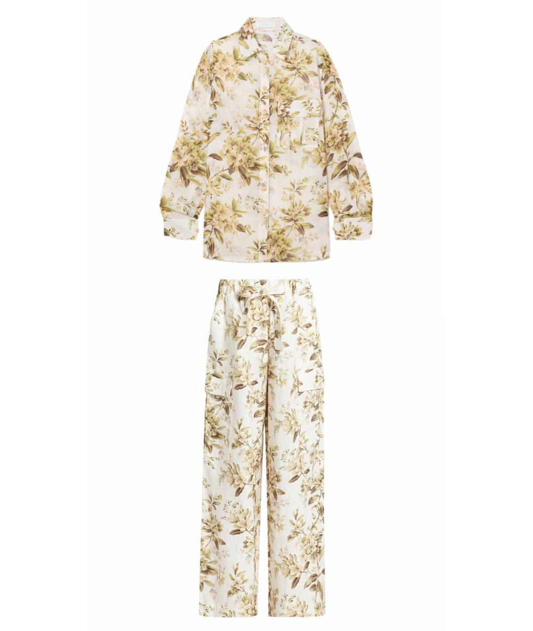 ZIMMERMANN Бежевый костюм с брюками, фото 1