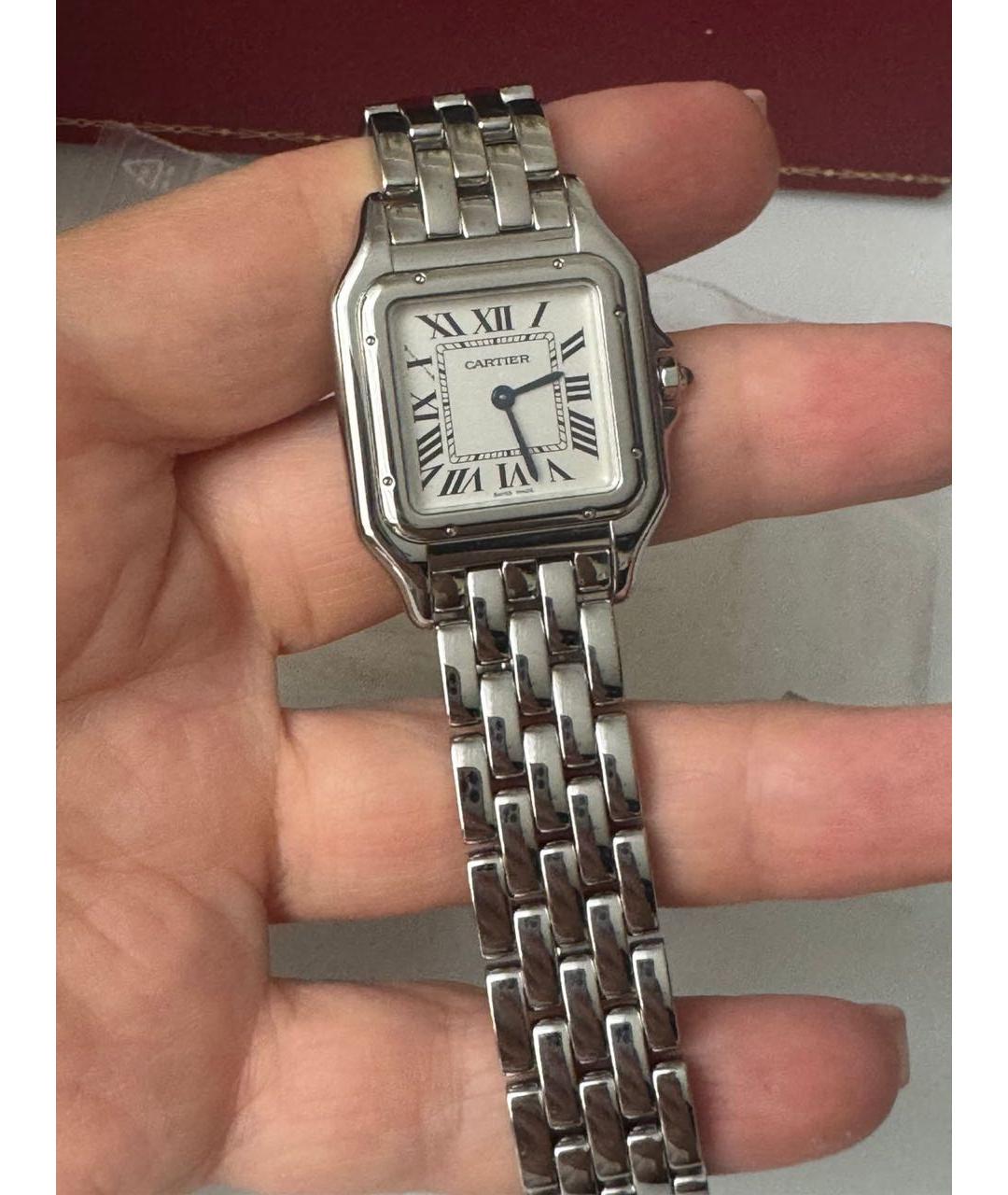 CARTIER Белые часы, фото 4