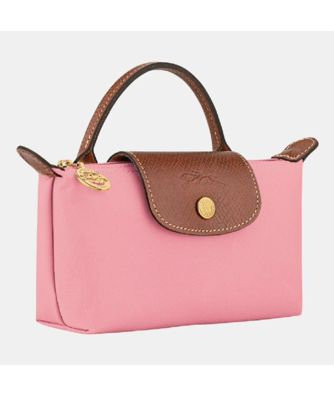 LONGCHAMP Розовая сумка с короткими ручками, фото 2