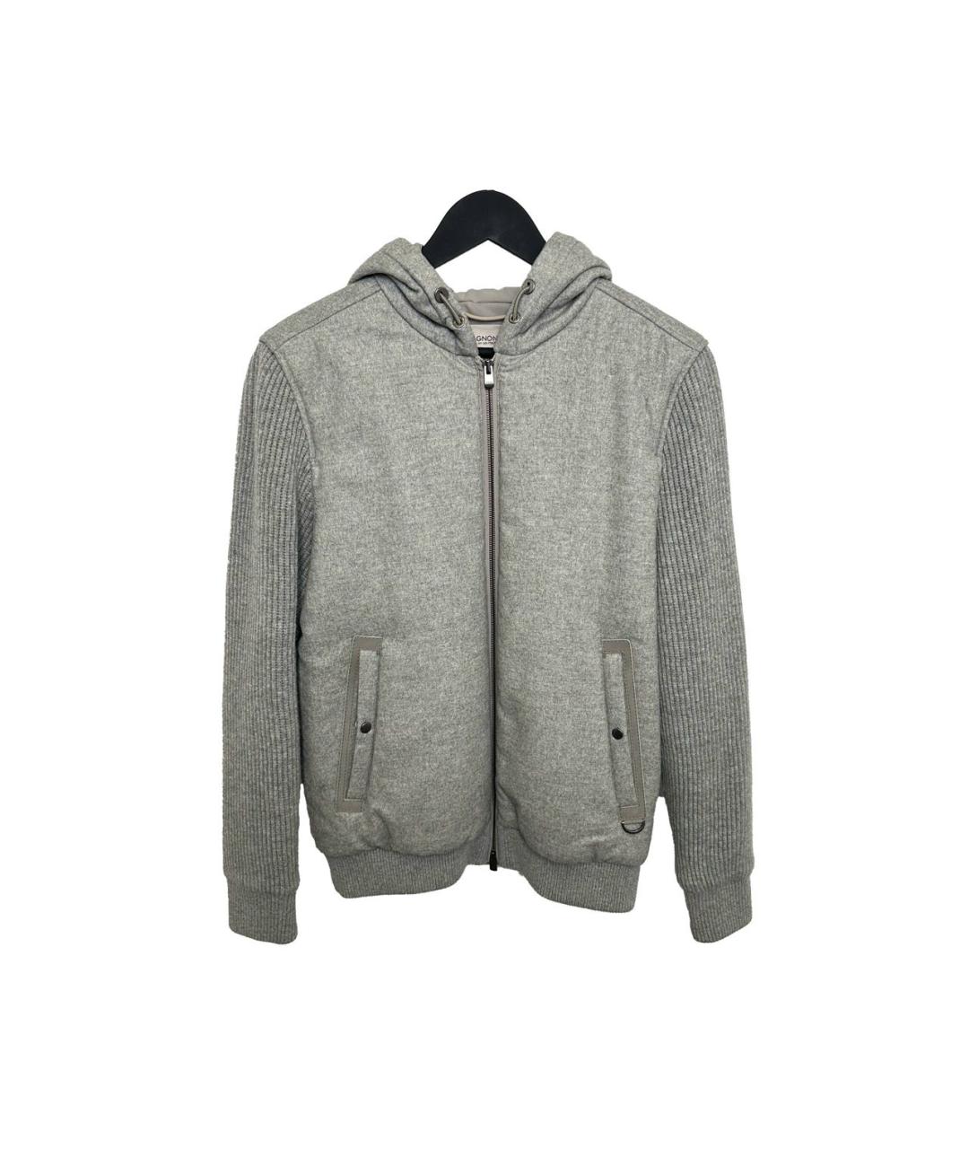 AGNONA Серая кашемировая куртка, фото 4