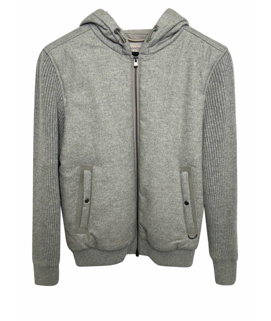 AGNONA Серая кашемировая куртка, фото 1