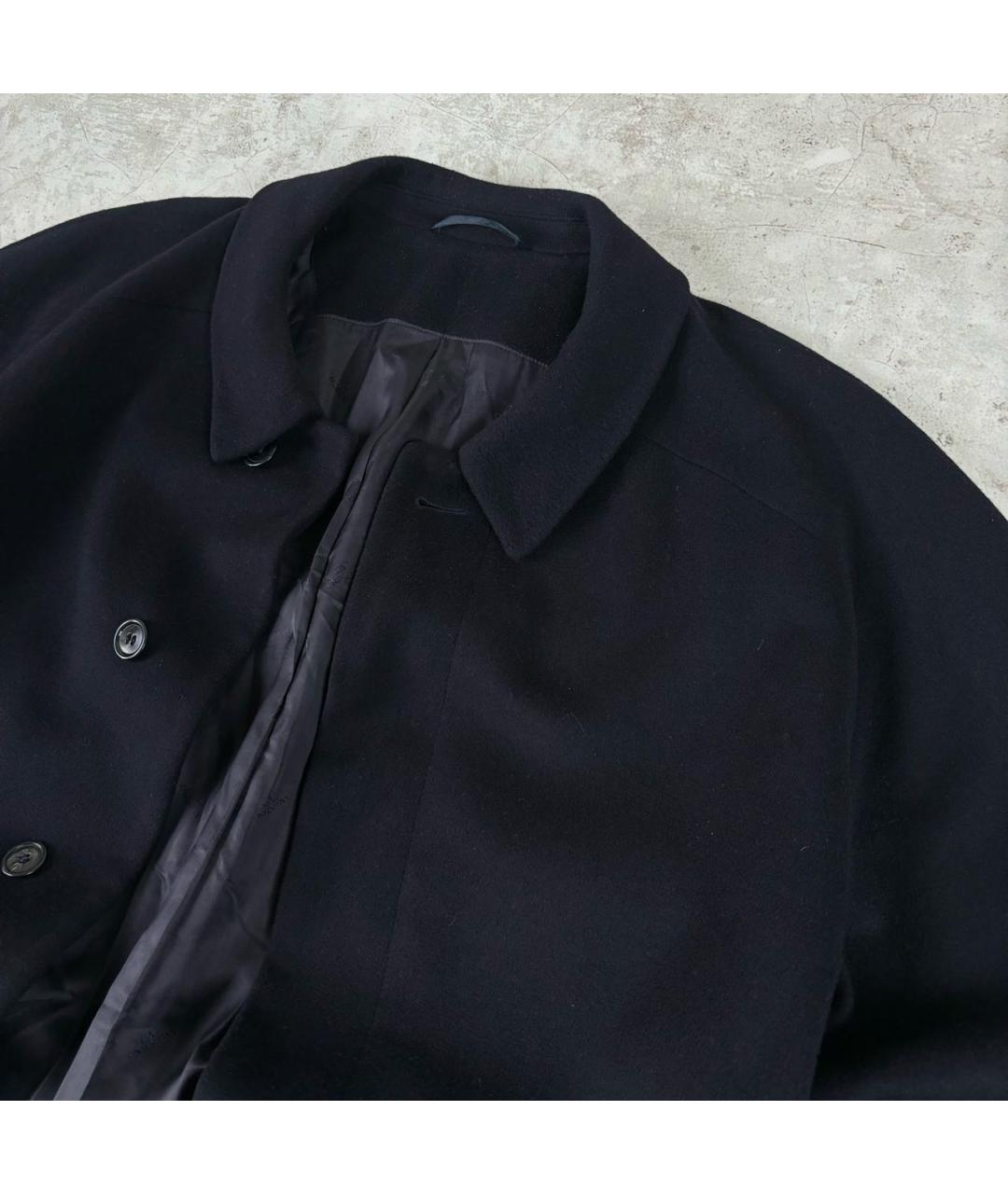 VALENTINO Темно-синее шерстяное пальто, фото 2