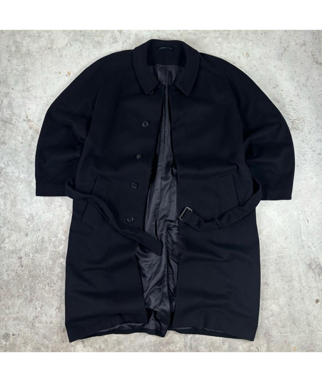 VALENTINO Темно-синее шерстяное пальто, фото 7