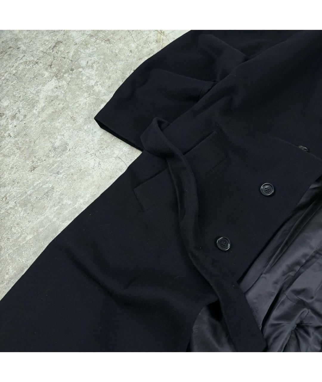 VALENTINO Темно-синее шерстяное пальто, фото 3