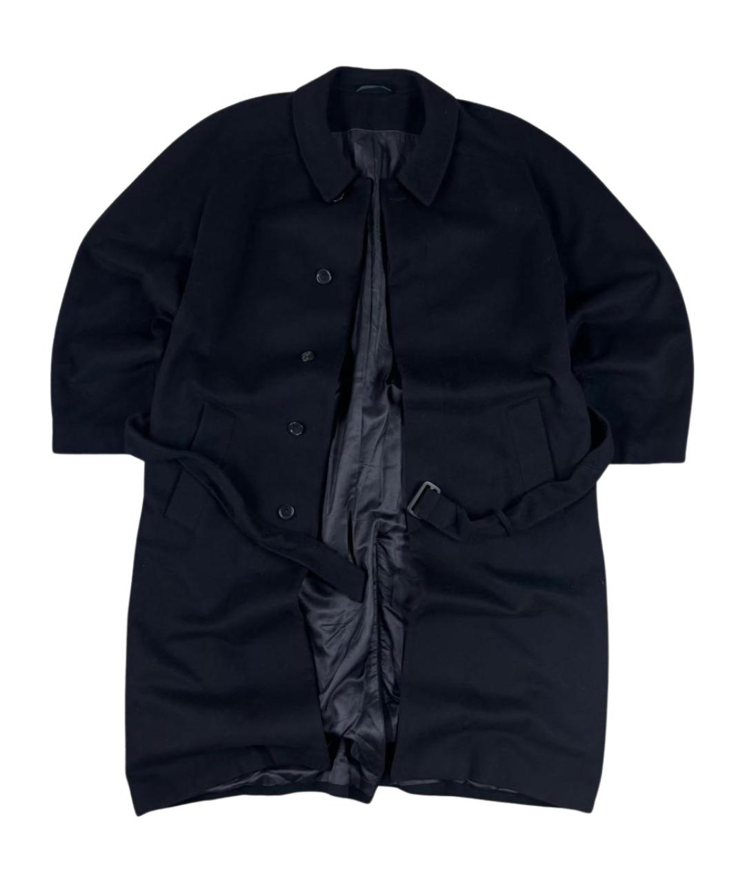 VALENTINO Темно-синее шерстяное пальто, фото 1