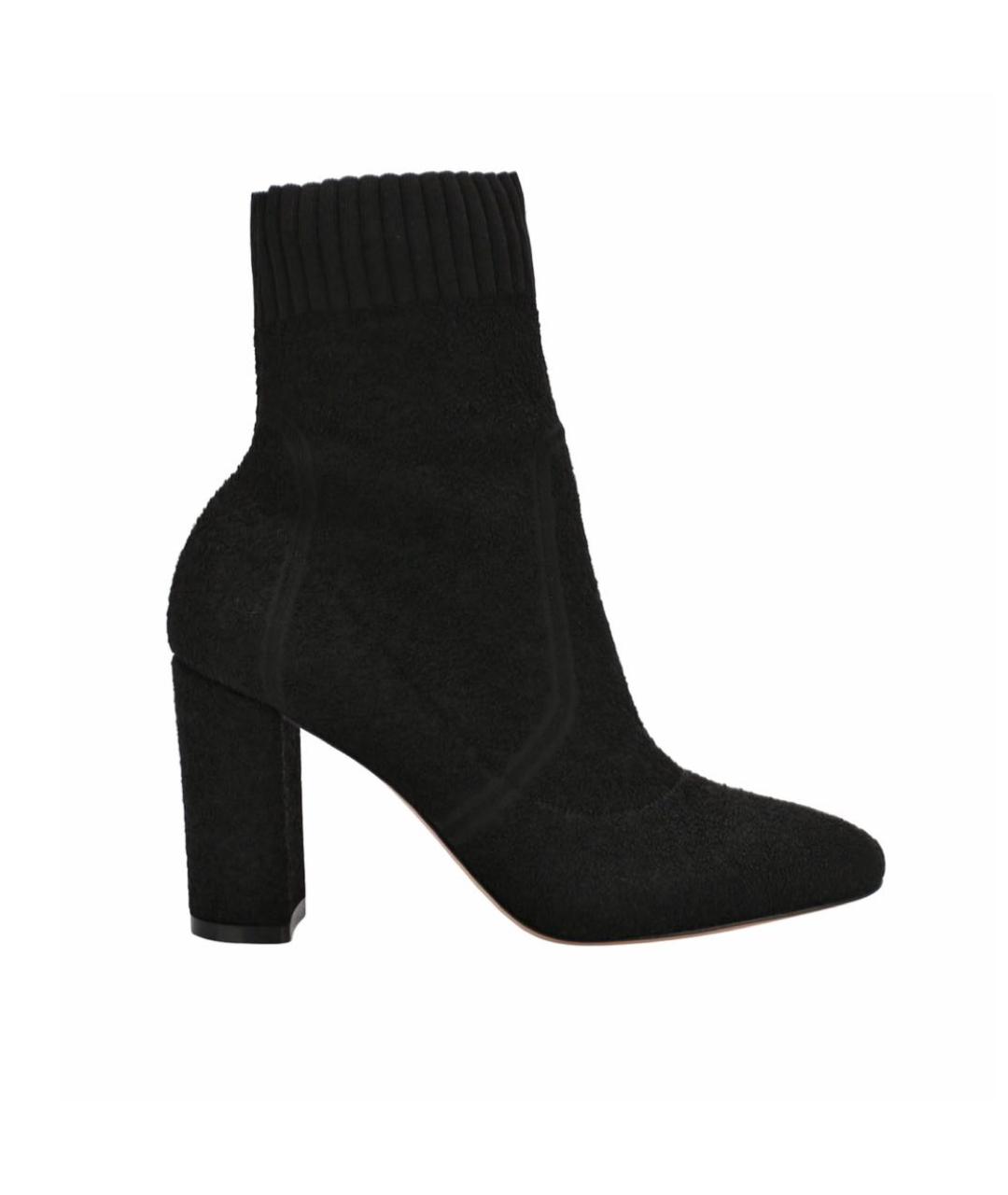 GIANVITO ROSSI Черные текстильные ботильоны, фото 6