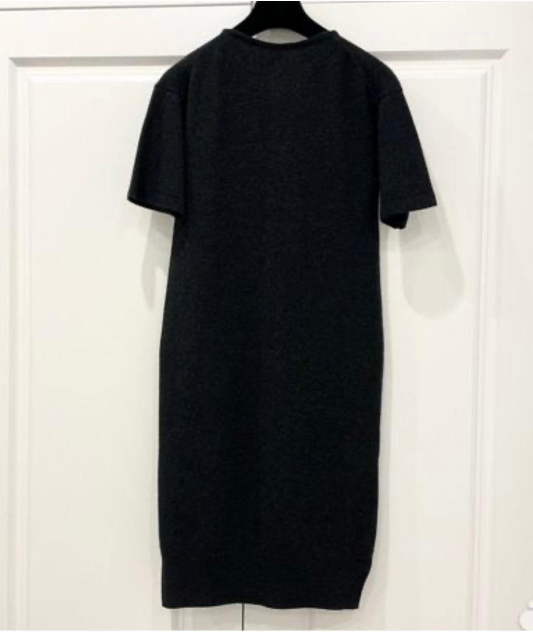 HERMES Темно-синее кашемировое повседневное платье, фото 3