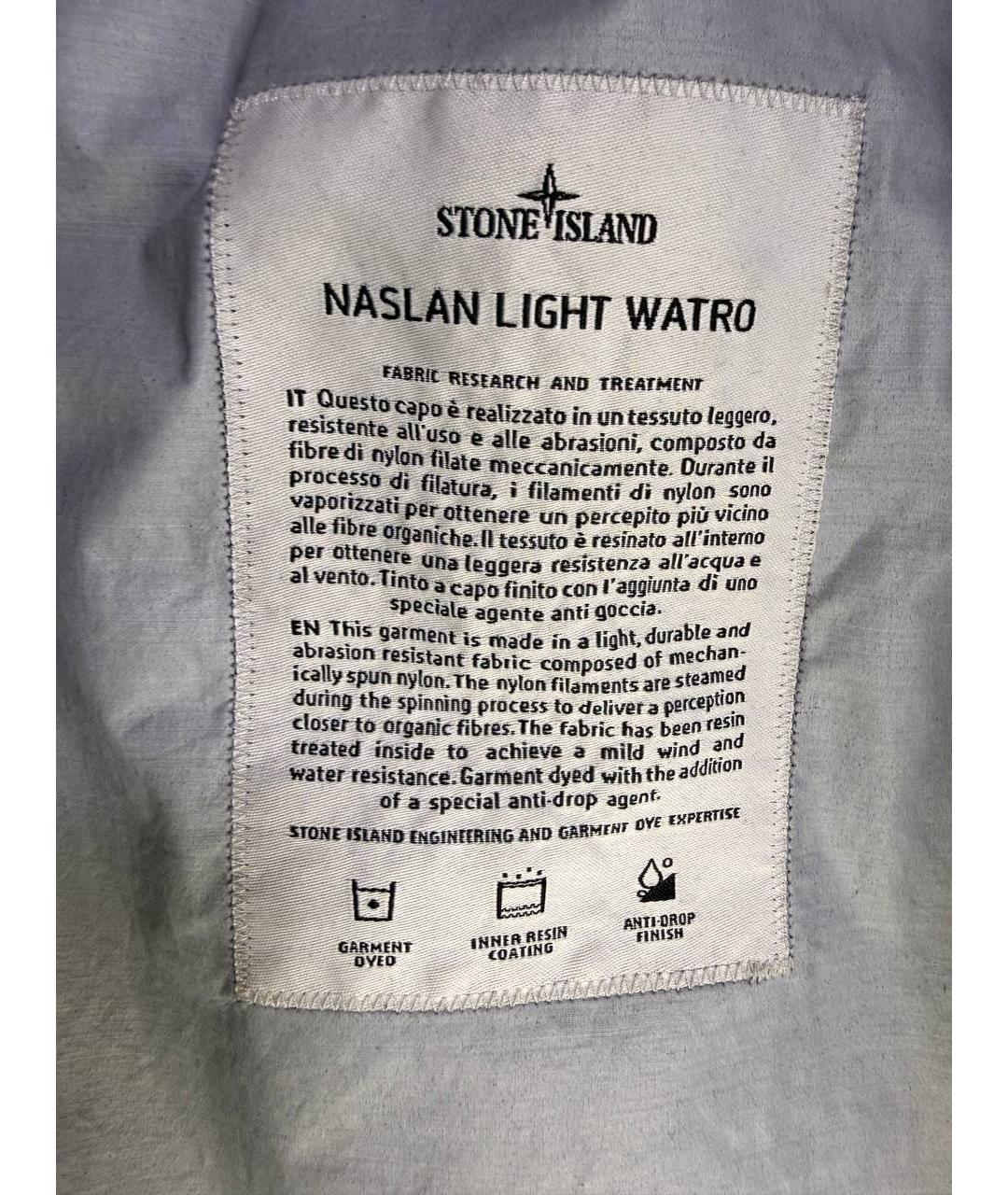 STONE ISLAND Синяя полиамидовая куртка, фото 3