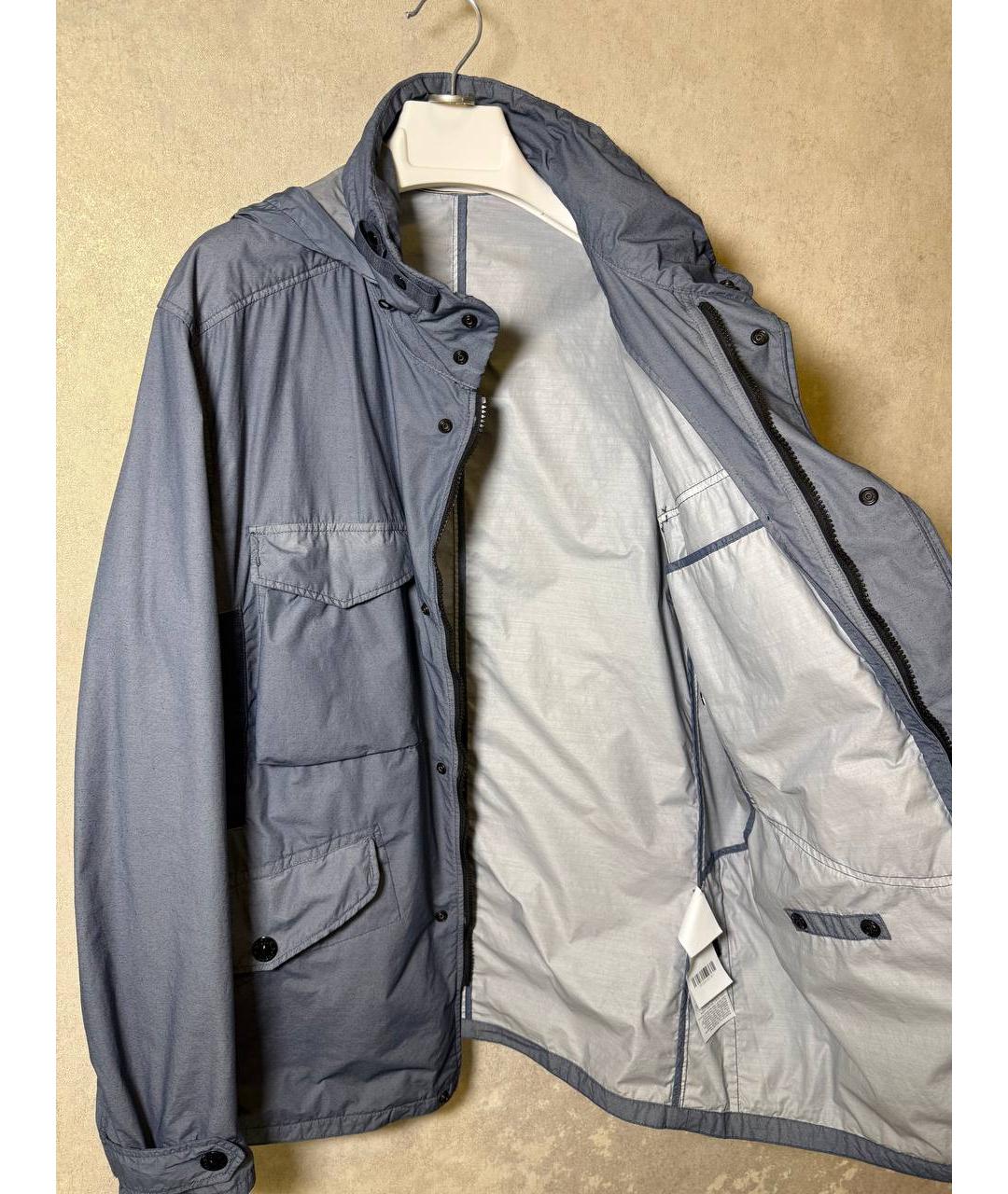 STONE ISLAND Синяя полиамидовая куртка, фото 4