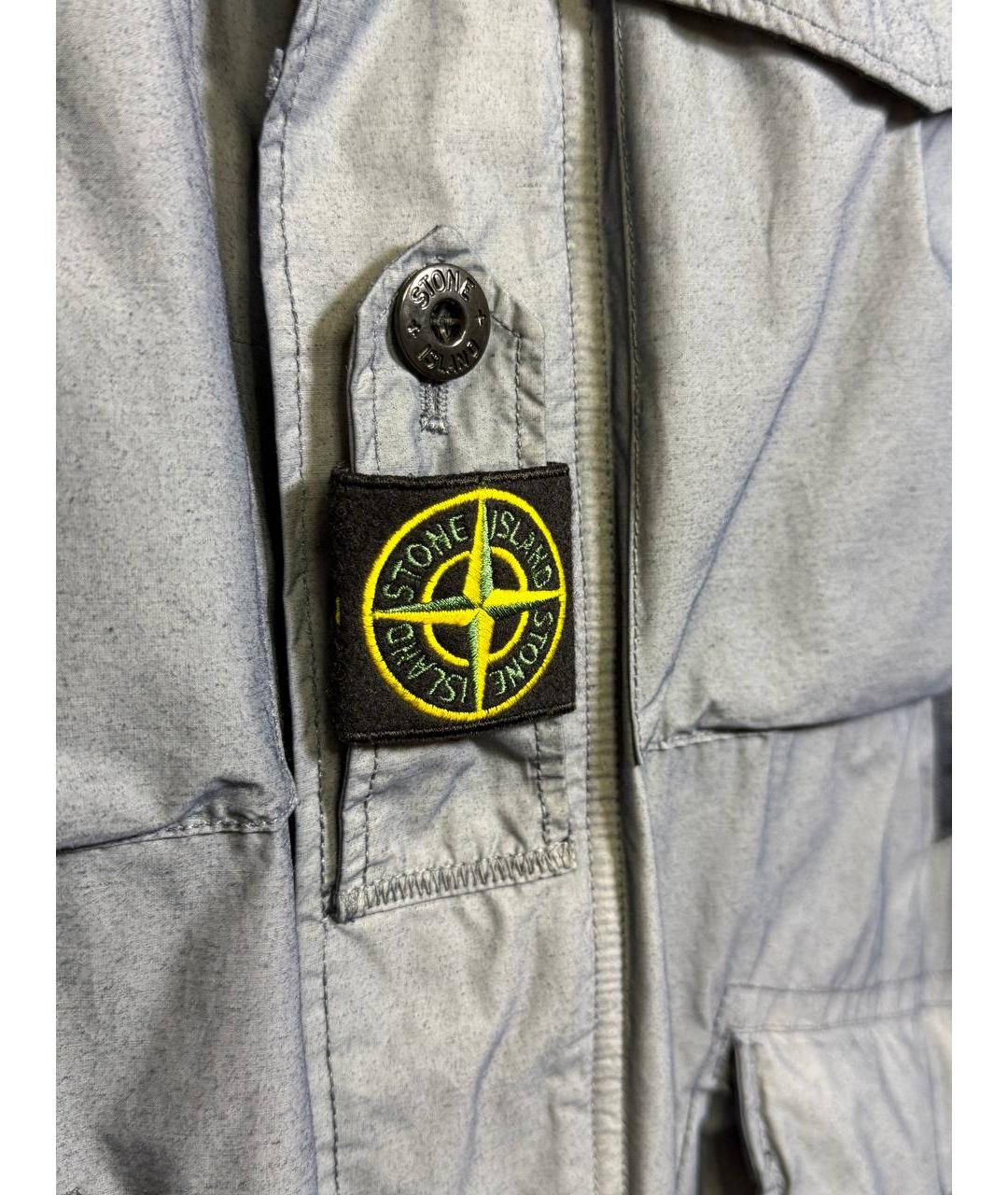 STONE ISLAND Синяя полиамидовая куртка, фото 7