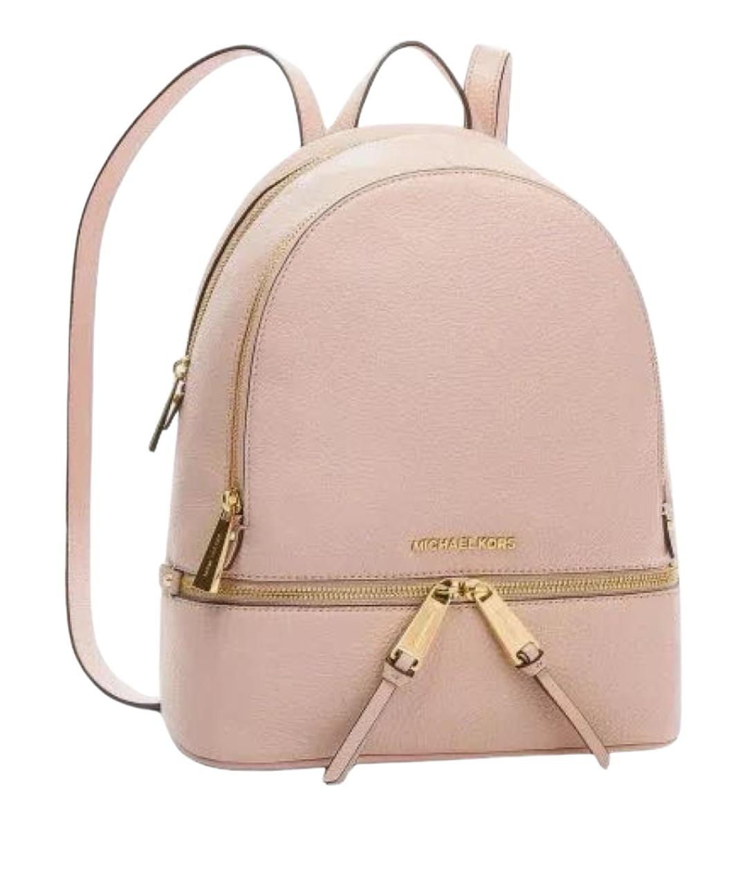 MICHAEL KORS Бежевый кожаный рюкзак, фото 1