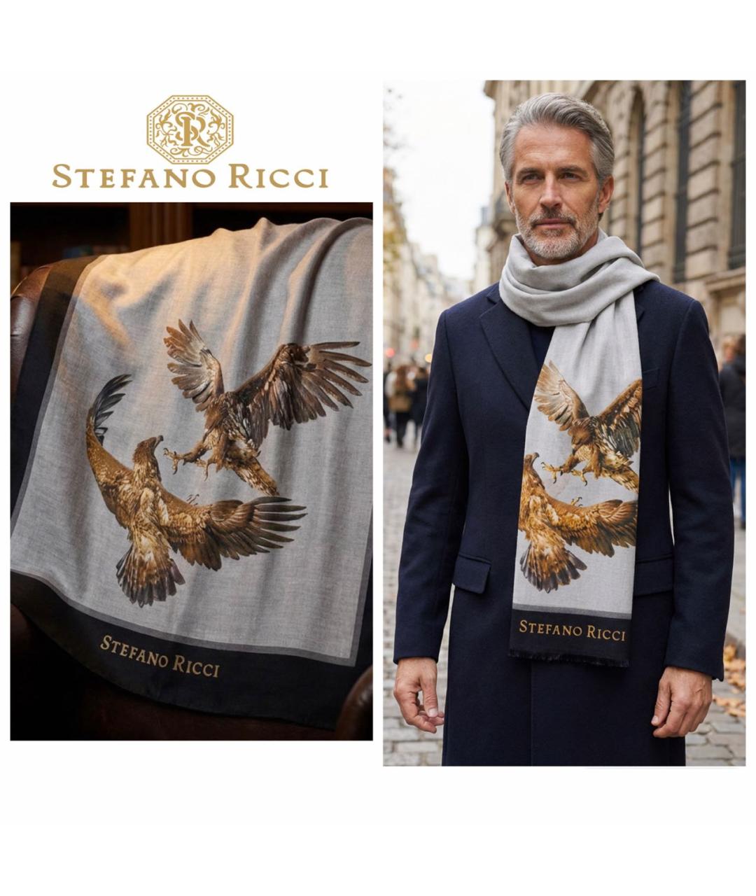 STEFANO RICCI Мульти кашемировый шарф, фото 2