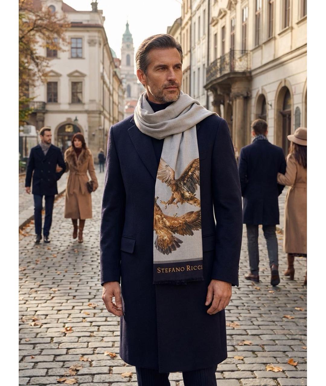 STEFANO RICCI Мульти кашемировый шарф, фото 7