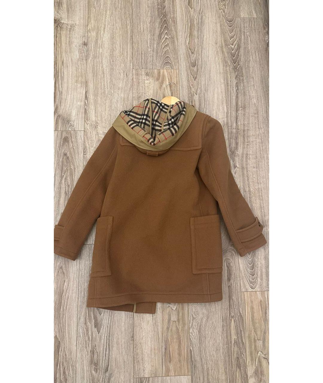 BURBERRY Коричневая шерстяная куртка, фото 2