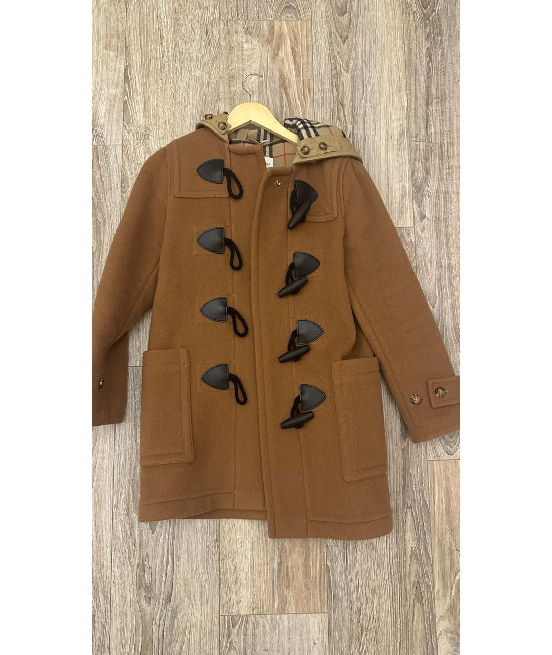 BURBERRY Коричневая шерстяная куртка, фото 5