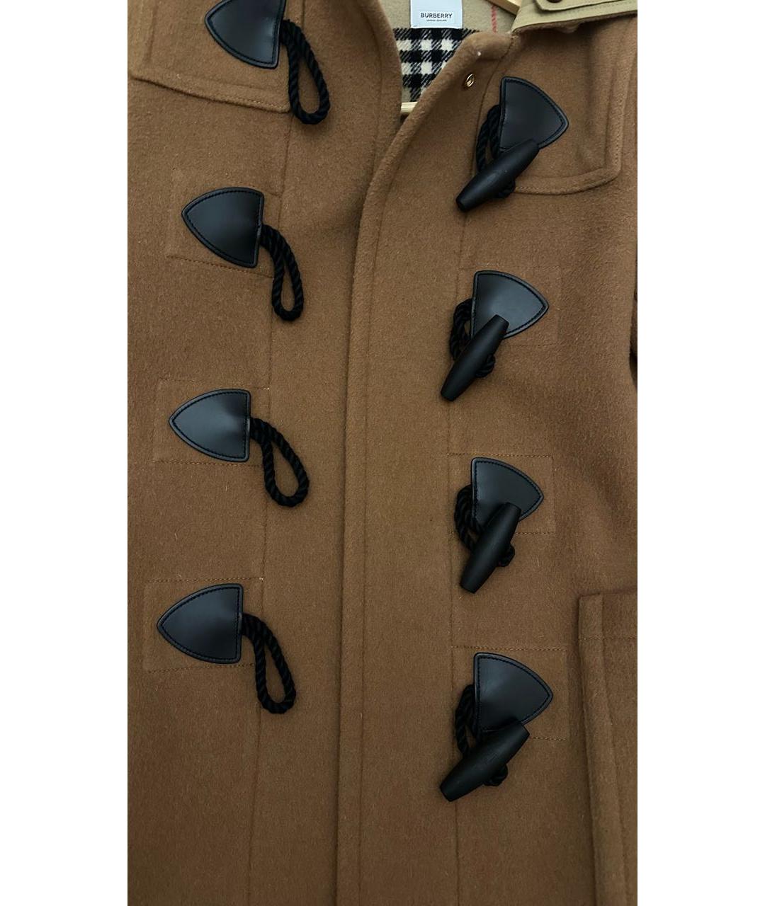 BURBERRY Коричневая шерстяная куртка, фото 4