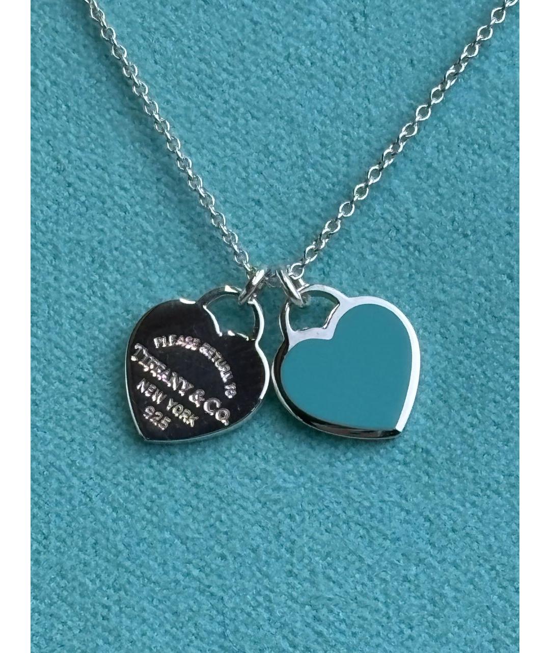 TIFFANY&CO Бирюзовое серебряное колье, фото 4