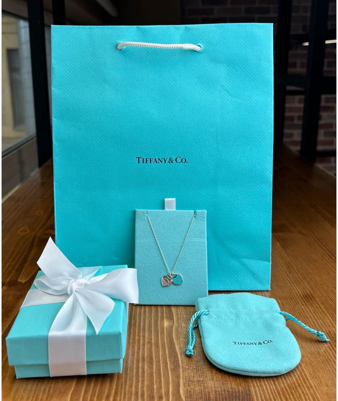 TIFFANY&CO Бирюзовое серебряное колье, фото 3