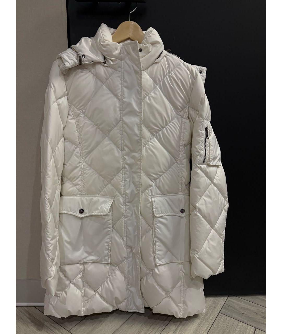 BURBERRY Белый полиэстеровый пуховик, фото 9