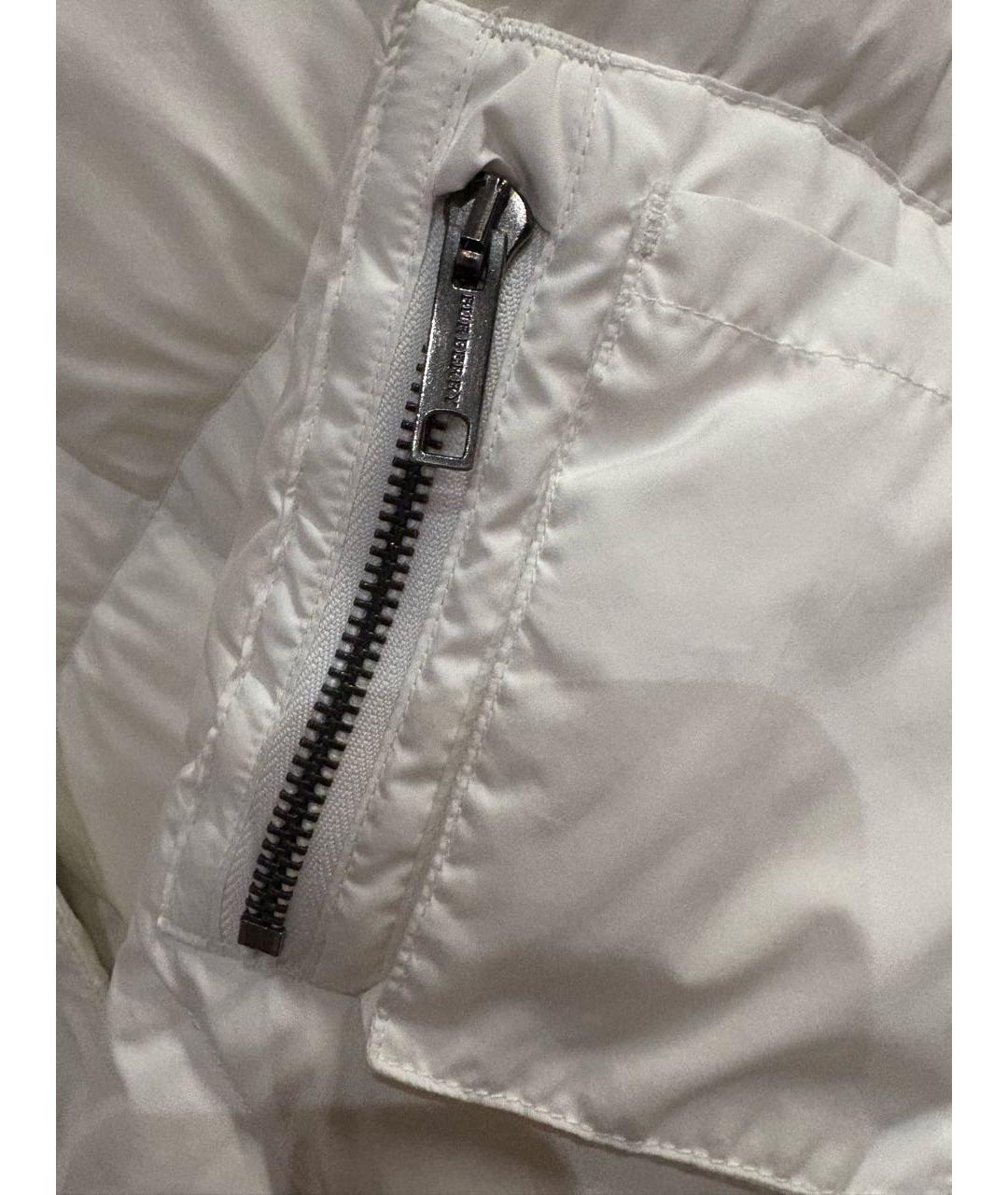 BURBERRY Белый полиэстеровый пуховик, фото 8