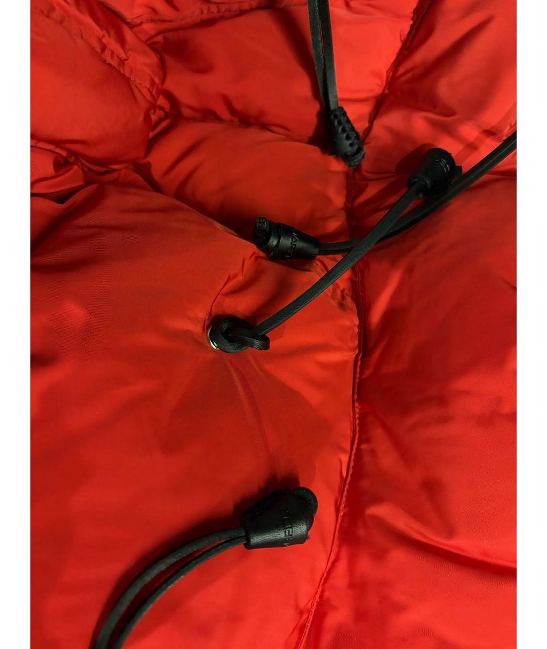 DSQUARED2 Красный полиэстеровый пуховик, фото 7