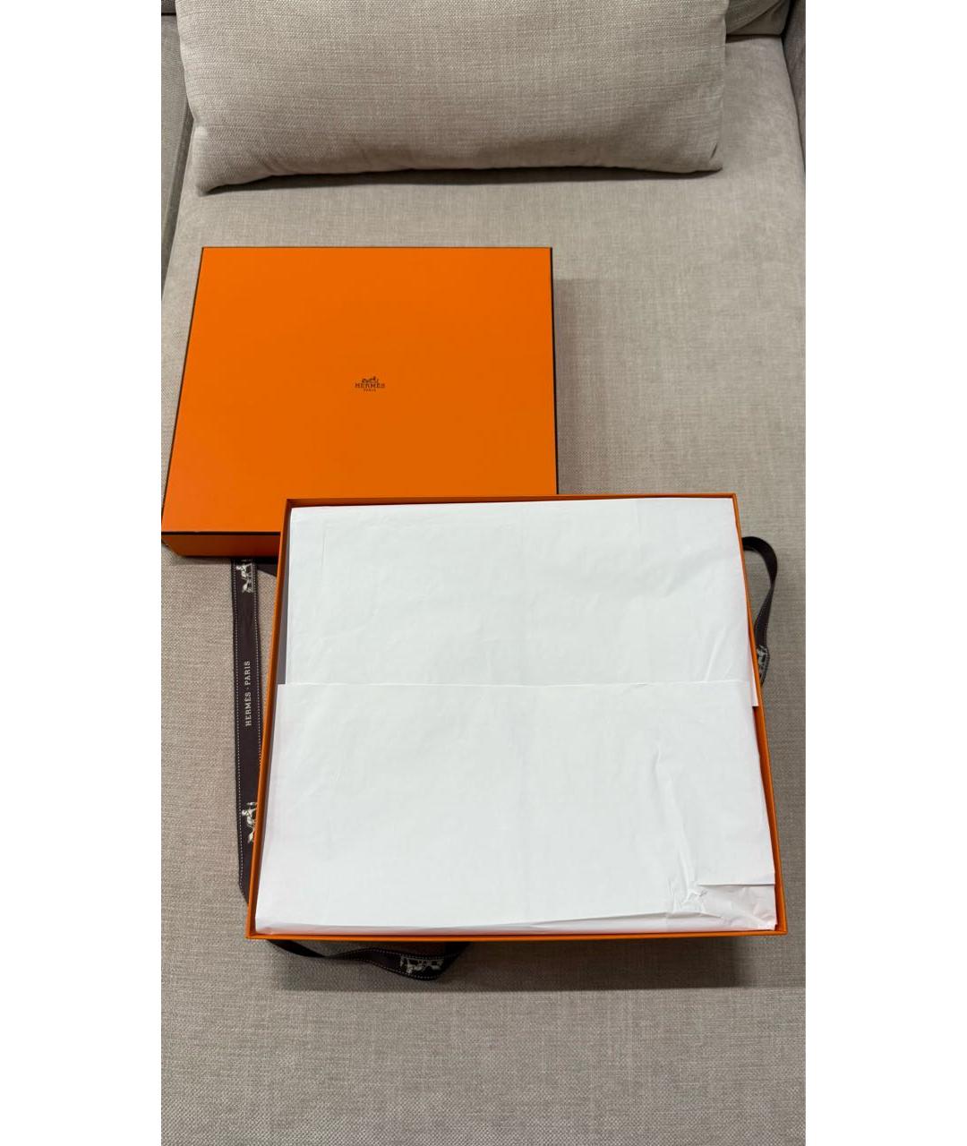 HERMES Черная тканевая сумка с короткими ручками, фото 5