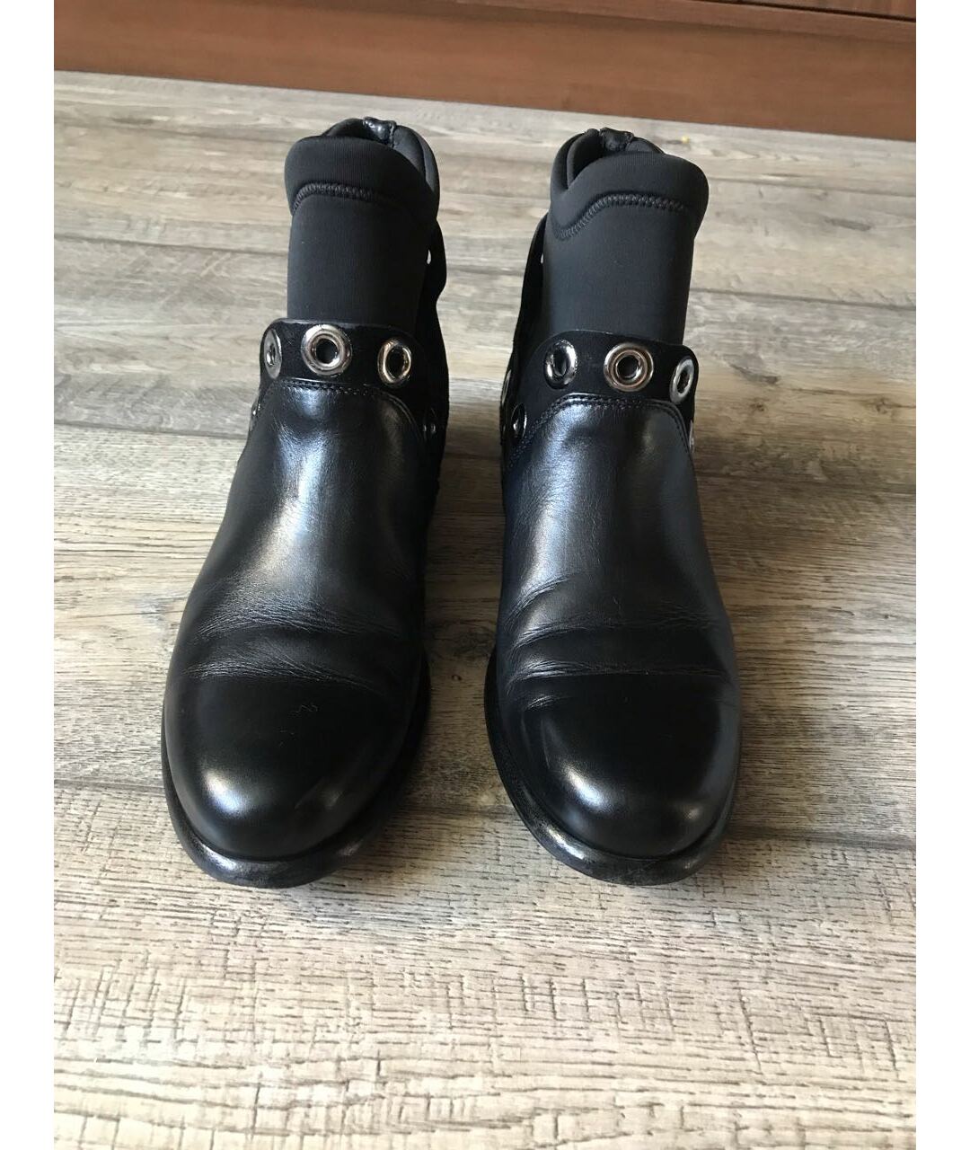 FABI Черные кожаные ботинки, фото 2