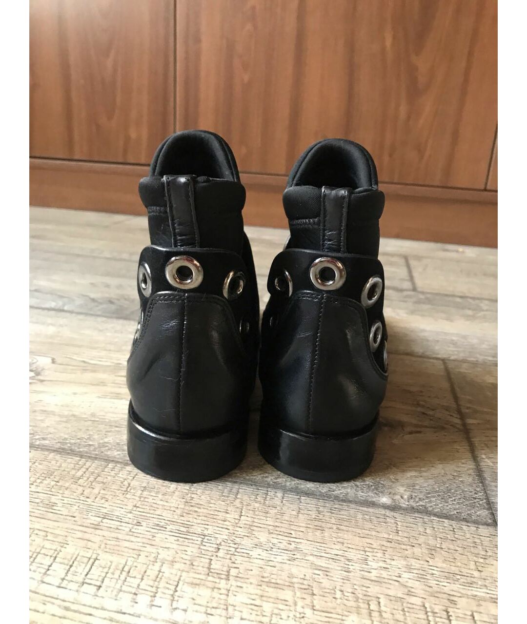 FABI Черные кожаные ботинки, фото 3