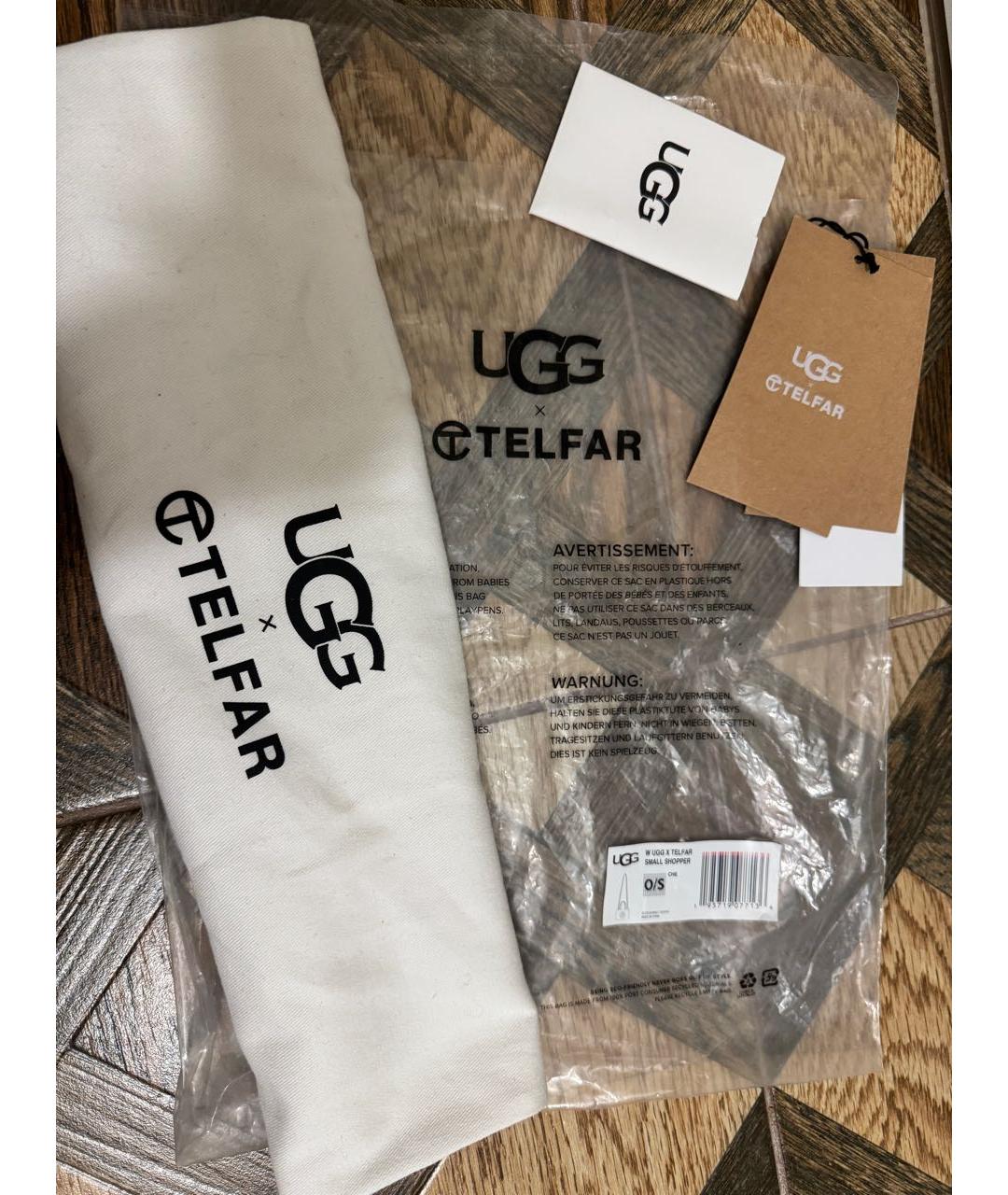 TELFAR Коричневая замшевая сумка тоут, фото 7