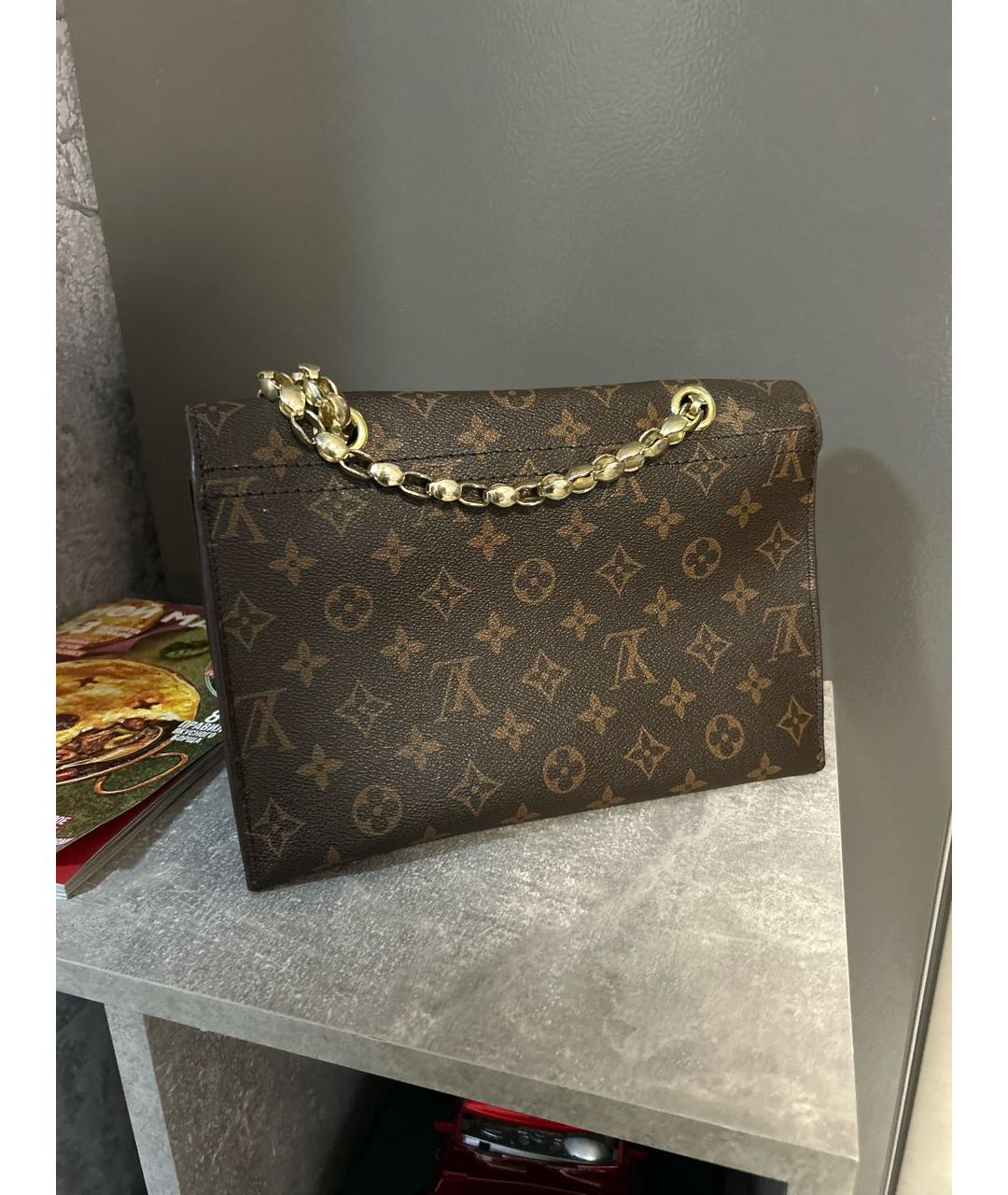 LOUIS VUITTON Коричневая сумка через плечо, фото 3