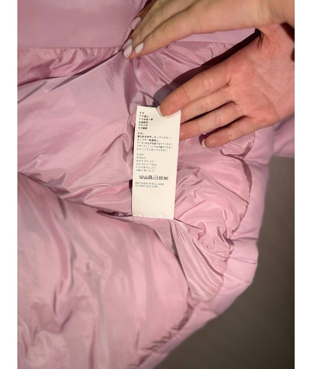 1017 ALYX 9SM Розовый полиамидовый пуховик, фото 7