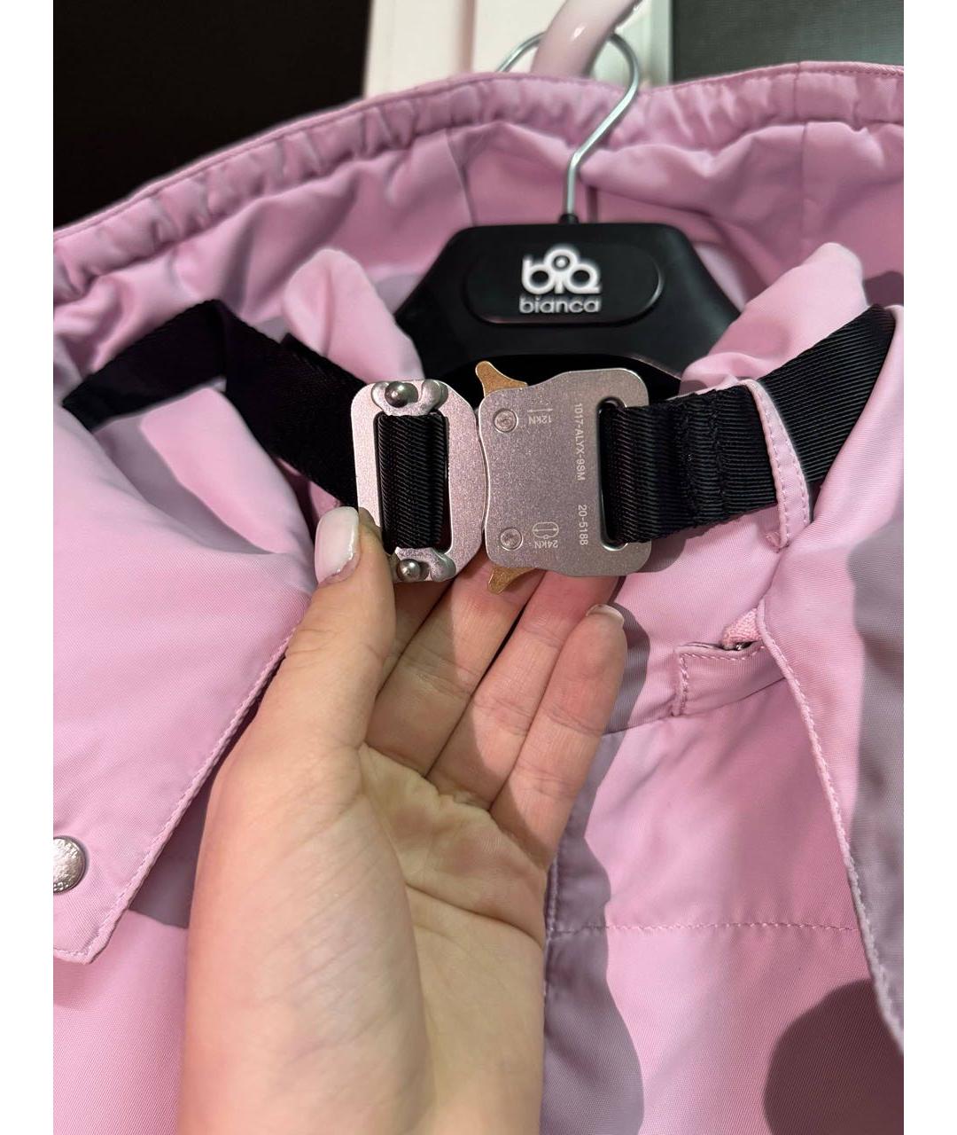 1017 ALYX 9SM Розовый полиамидовый пуховик, фото 5