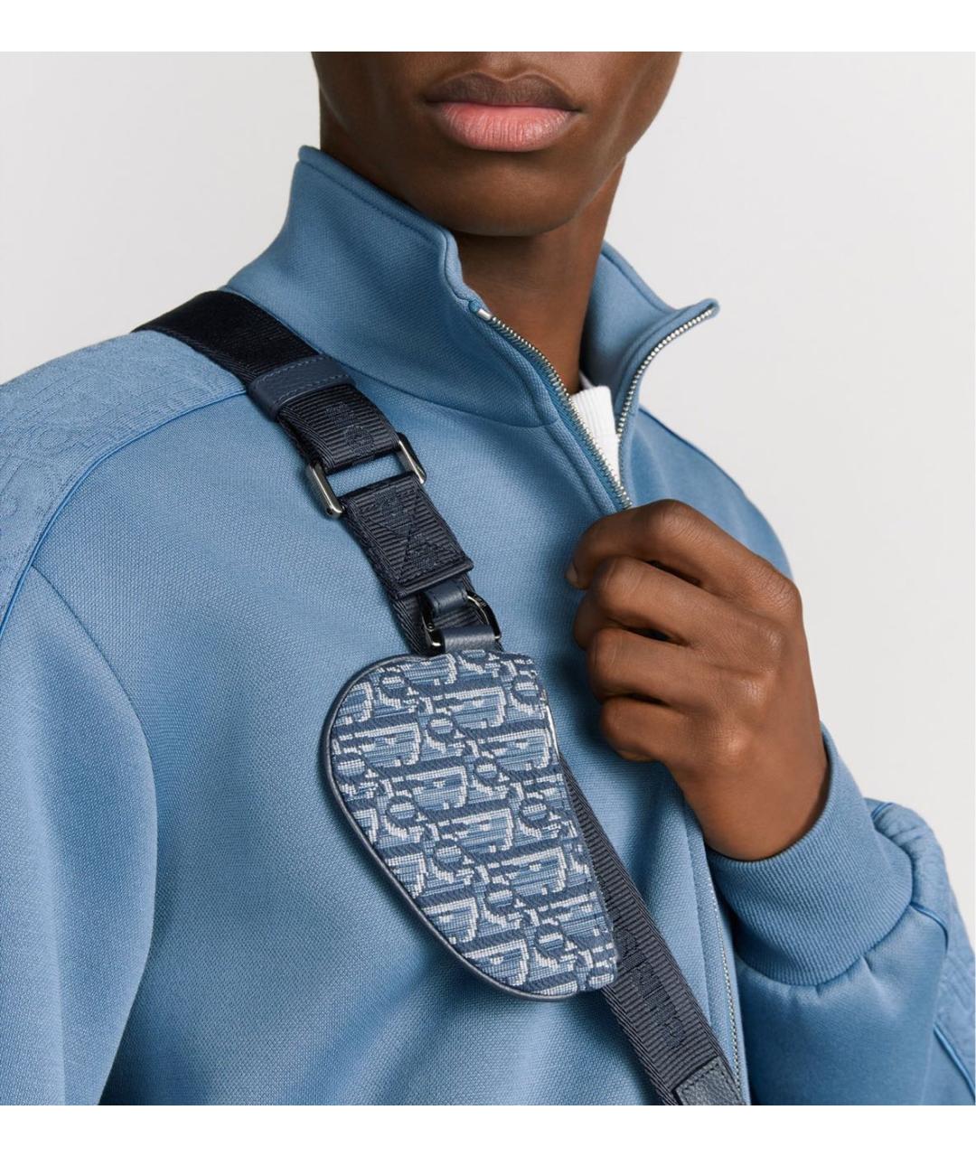 CHRISTIAN DIOR Синяя сумка на плечо, фото 3